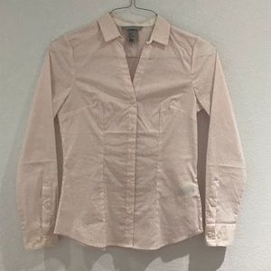 V Neck button up